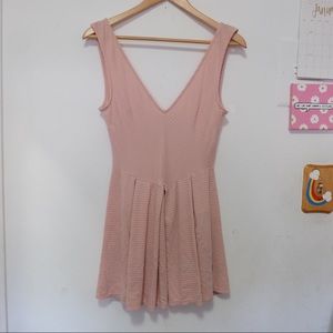 silence + noise pink skater dress